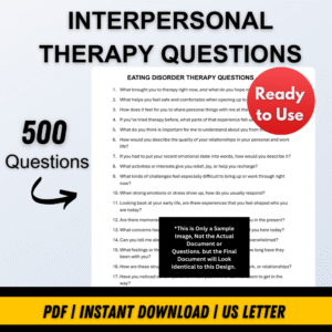 INTERPERSONAL THERAPY QUESTIONS