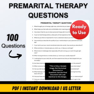 PREMARITAL THERAPY QUESTIONS