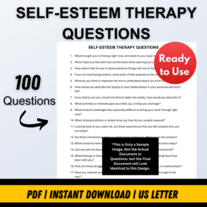 SELF ESTEEM THERAPY QUESTIONS