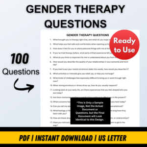 GENDER THERAPY QUESTIONS