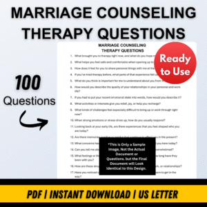 MARRIAGE COUNSELING QUESTIONS