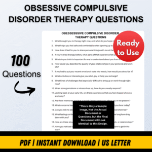 OBSESSIVE-COMPULSIVE DISORDER THERAPY QUESTIONS