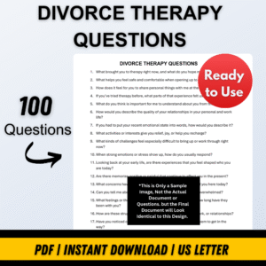 DIVORCE THERAPY QUESTIONS