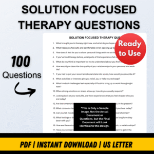 SOLUTION-FOCUSED THERAPY QUESTIONS