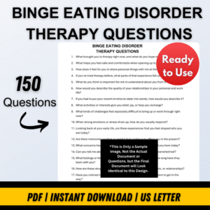 BINGE EATING DISORDER THERAPY QUESTIONS