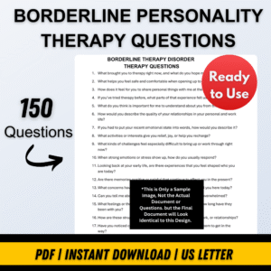 BORDERLINE PERSONALITY DISORDER THERAPY QUESTIONS